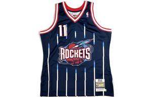 Аутентичная гостевая футболка Mitchell & Ness 'NBA Houston Rockets 02 Yao Ming' Mitchell Ness, темно-синий