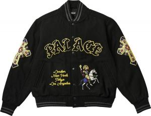 Куртка Palace Saints Varsity 'Black', черный