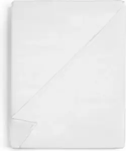 Простыня для гостиницы, 160x220 см, белая, 100% хлопок, 125 г/м², без резинки Amazinggirl