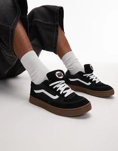 Массивные кеды Vans Skate Estazzo черного и белого цветов с резиновой подошвой