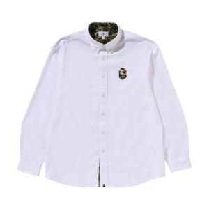 Рубашка BAPE ABC Camo One Point Relaxed Fit Shirt, White