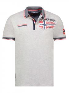 Футболка поло Krusty Geographical Norway, серый