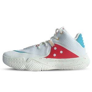 PEAK Баскетбольные кроссовки мужские, износостойкие, влагоотводящие, среднего размера, размер L, белые, ярко-оранжевые, красные