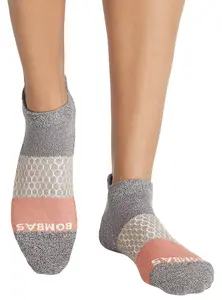 Женские носки до щиколотки Bombas Tri-Block Marl, цвет Walnut