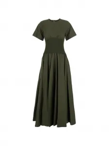 Макси-платье Wrenna с присборенной отделкой Simkhai, зеленый