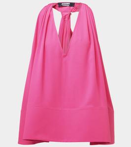 Топ Norma с халтернеем Jacquemus, розовый