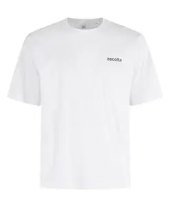 Обнадеживающая белая футболка с круглым вырезом Aspesi, белый