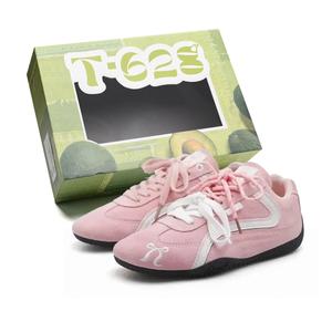 T628 Износостойкие легкие нескользящие низкие скейтерские кроссовки унисекс - Вишневый розовый, цвет Cherry Blossom Pink