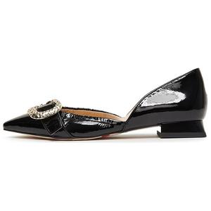 Женские повседневные туфли с плиссировкой, золотистого цвета Staccato, elegant черный