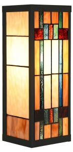 Настенный светильник Clayre & Eef Tiffany Zander, бежевый - стекло - 16 х 40 х 14 см