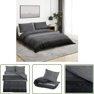 Комплект постельного белья Living Store, темно-серый, 135x200 см, хлопок The Living Store