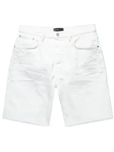 Джинсовые шорты с эффектом потертости Purple Brand, белый