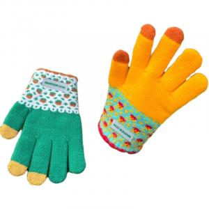 Вязаные перчатки Unisex WARRIOR, желтый зеленый