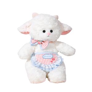 Кукла Sailor Suit Lamb Bib Lamb Dolls плюшевая, высота 28см/38см/55см DUOMIAOYOU