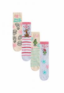 Носки Next CHRISTMAS 4 PACK , Grinch License/Green