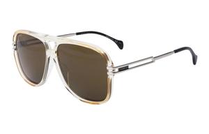 Тонированные солнцезащитные очки Pilot GUCCI, коричневый