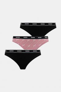 Упаковка из 3 хлопковых стрингов Hugo, розовый