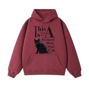 Толстовка Unisex Hooded Moderate Regular HUANQIU, burgundy