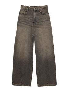 Джинсы с широкими штанинами Pull&Bear, коричневый