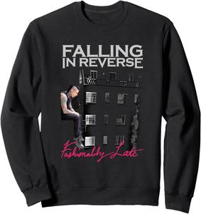 Толстовка Fashionably Late, черная Falling In Reverse