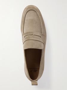 Замшевые пенни-лоферы Leo MR P., экрю