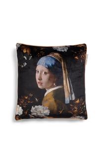 Подушка декоративная Essenza Floral Girl, 50x50 см, черный