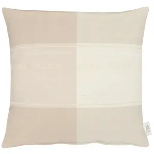 Декоративная подушка Tarent, наволочка без наполнителя, 1 штука Apelt, Beige + Schriftzüge