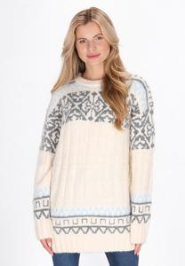 Джемпер usha Jumper, Cream Multicolor/White