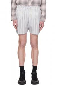 Боксеры Odeon с синими полосками и цветочным принтом Collina Strada