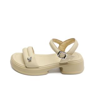 Сандалии с одним ремешком женские ZHR, Beige