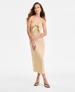 Женское миди-платье с завязками спереди Bar III, Croissant