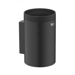 Настенный держатель для зубных щеток Hotel Round Roca, матовый черный