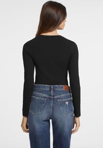 Футболка с длинным рукавом SLIM AMERICAN TRADITION Guess Jeans, черный