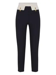 Брюки со вставками Elisabetta Franchi, черный