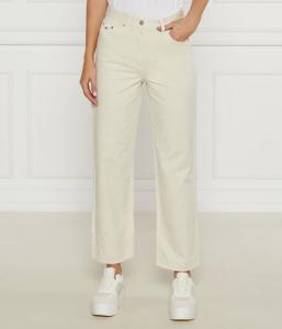 Брюки Tommy Jeans Layla Straight Fit, бежевый