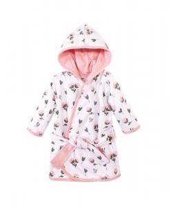 Хлопковый банный халат Hudson Baby, Pink peony