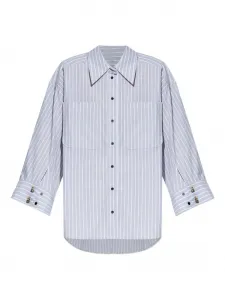 Полосатая рубашка Lynne с карманом Munthe, серый