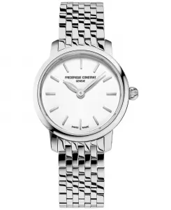 Женские часы Swiss Slimline Mini с браслетом из нержавеющей стали, 25 мм Frederique Constant