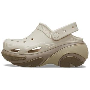 Crocs Женские сабо Shell Cream Puff, серо-коричневые