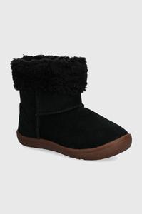 SAMMEE детские замшевые зимние сапоги Ugg, черный