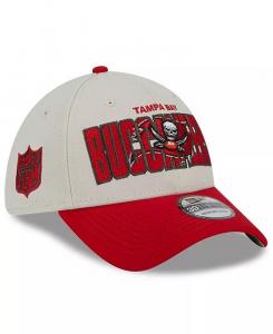 Мужская кепка Stone Red Tampa Bay Buccaneers 2023 NFL Draft 39THIRTY Flex Hat New Era