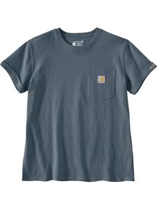 CARHARTT Футболка "Dearborn Loose Rosie T-Shirt" синего цвета