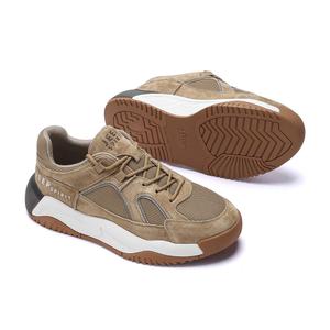 Кроссовки JEEP SPIRIT Chunky Sneakers Men Low-top Gray, красный