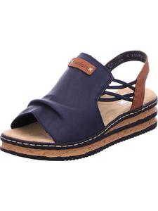 Классические босоножки rieker, синий