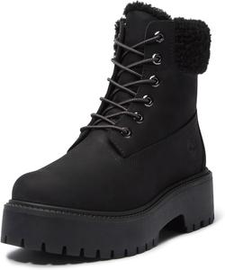 Женские водонепроницаемые ботинки Timberland Stone Street Mid с теплой подкладкой, Black Nubuck