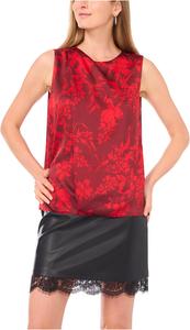 Женская майка с драпированной горловиной и складкой по центру спереди Vince Camuto, Crimson