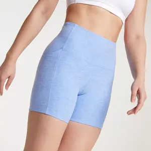 Женские велосипедные шорты с карманами и высокой посадкой CALIA LustraLux, размер 5 дюймов, цвет Peri Dusk Heather