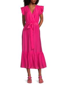 Платье-миди с поясом Sam Edelman, цвет Pretty Pink