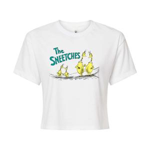 Укороченная футболка с рисунком Dr. Seuss "The Sneetches" для юниоров Licensed Character, белый