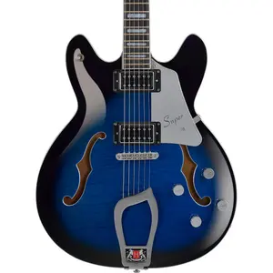 Электрогитара Hagstrom Super Viking Flame Maple, темно-балтийский цвет
